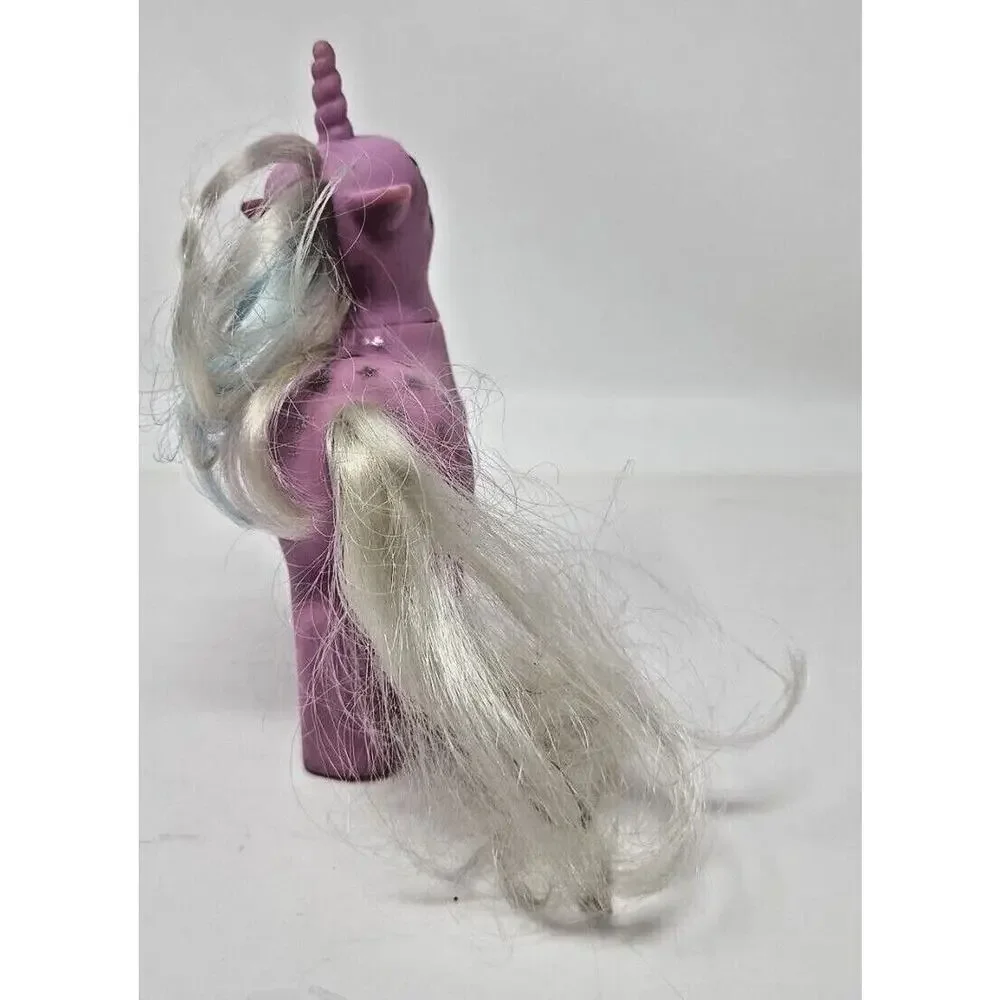 Vintage 1987 G1 My Little‎ Pony Milky Way Purple with Silver Stars U23